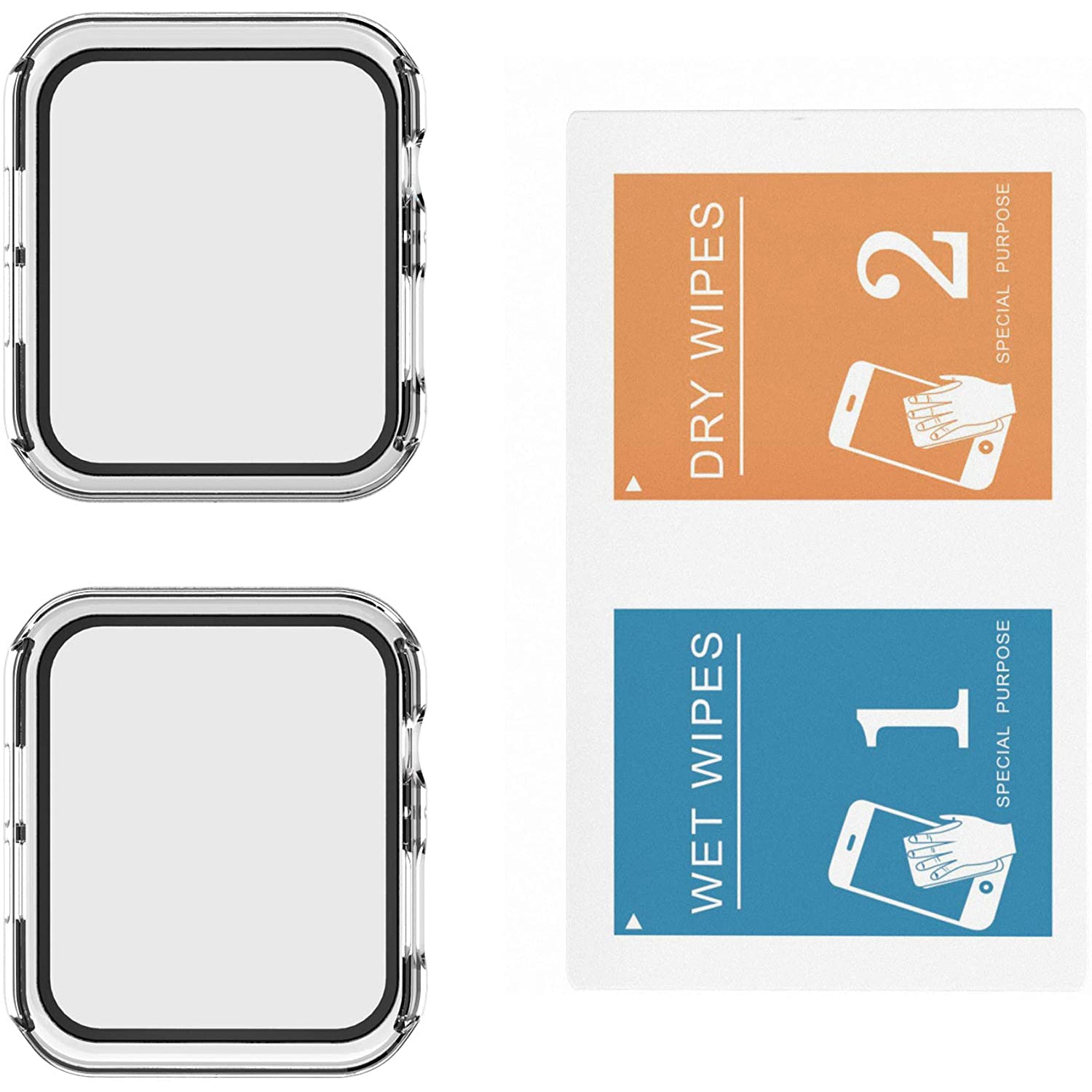 2-Pack: Hard PC Case with Tempered Glass Screen Protector - Image 7